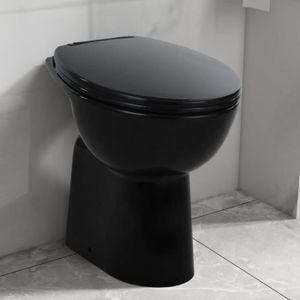 WC - TOILETTES MOB|5221Classique Toilette suspendue - Cuvette WC Suspendu Toilette Murale Professionnel - Pack WC haute sans bord fermeture douce