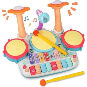 INSTRUMENT DE MUSIQUE Kit tambour pour enfant, Bébé piano musique tambou