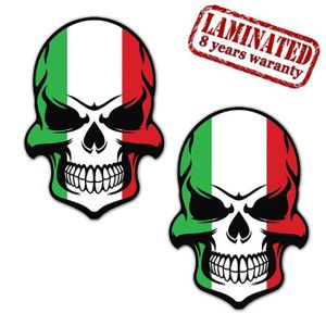 Vinyle Sticker//Autocollant moyen 120 mm Croix de malte Skull