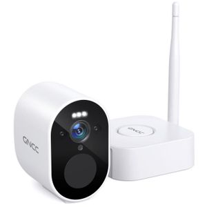 CAMÉRA IP Caméra de Surveillance GNCC GW1 - 1080P WiFi avec 6000mAh Batterie avec Vision Nocturne Couleur - IP66 Résistant - Détection PIR