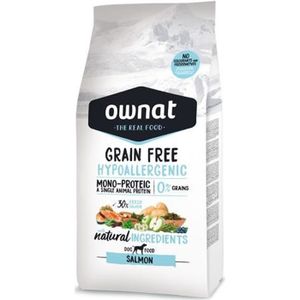 CROQUETTES Ownat Grain Free Prime Chien Hypoallergénique Saumon 3kg