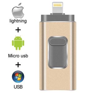 256 Go Cle USB 3.0 pour iPhone Apple Certifié,Vackiit Clé USB C Lightning  Photo Stick Flash Drive Stockage Externe Mémoria pour iPad Mac iOS Android