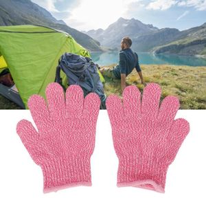 Domqga 3 paires de gants résistants aux coupures enfants jardinage