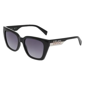 Lunettes De Soleil Femme LIU JO - Modèle Cat Eye Noir Et Doré (LJ689S 001), Neuf Avec étiquettes