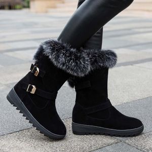 botte de neige fourrée femme