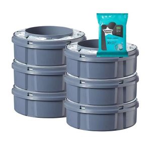 90 lingettes Tommee Tippee pour TEC et Twist/&Click et MK Sangenic Recharge lot de 18