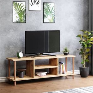 Meuble TV avec support en chêne et céramique - CERAM