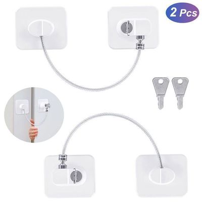 Divono 6 Pièces Bloc Porte Securite Bebe Serrure d'armoire coulissante