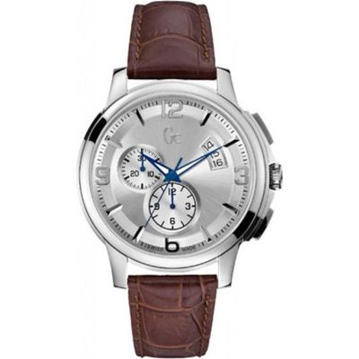 Montre Chronographe GUESS Classic En Cuir Noir - Modèle U0669G4, Avec Date
