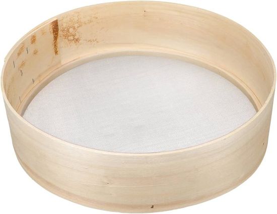 Tamis à Farine En Bois De Hêtre Massif - Diamètre 50 Cm, Maille 0,40 Mm