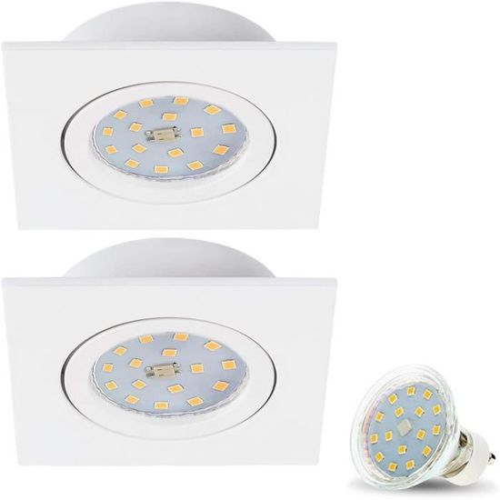 Projecteur LED Encastrable Plat Dimmable 3CCT - Blanc, Nickel Ou Noir - 55-205mm, IP44/65, 230V - Marque ALUSSO