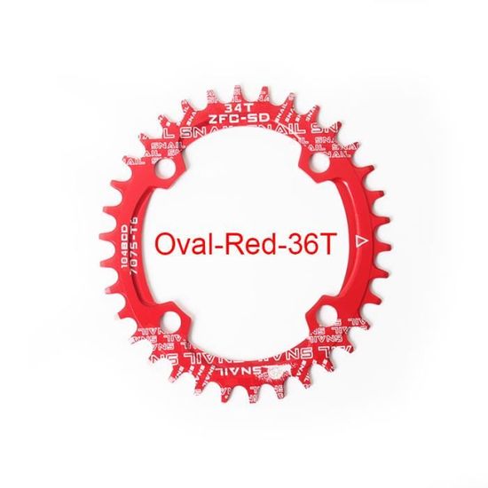 Plateau Vélo Route 130 BCD Ovale 45T 47T 53T 56T 58T - Aluminium CNC Anodisé, Anti-Saut Chaîne, Protection Genou, Pour VTT BMX Pliant