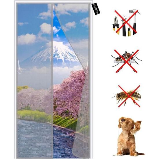 CGUOZI Moustiquaire Fenêtre Magnétique, 190 X 240 Cm Maille Ultra Fine