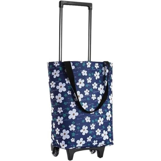 Chariot à Provisions Pliant 8 Roues JTYX - Alliage Aluminium Léger & Sac Détachable