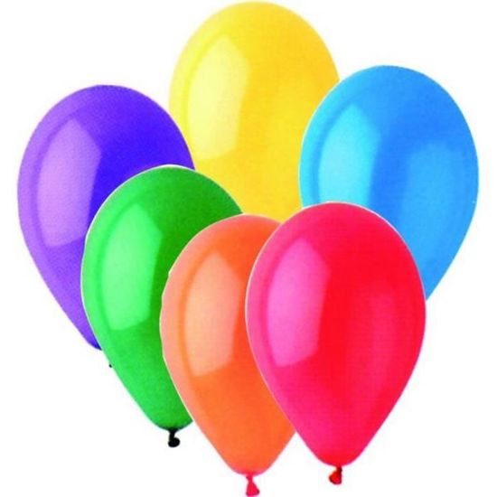 Lot de 100 ballons jaunes en forme de chiffres pour décoration de fête