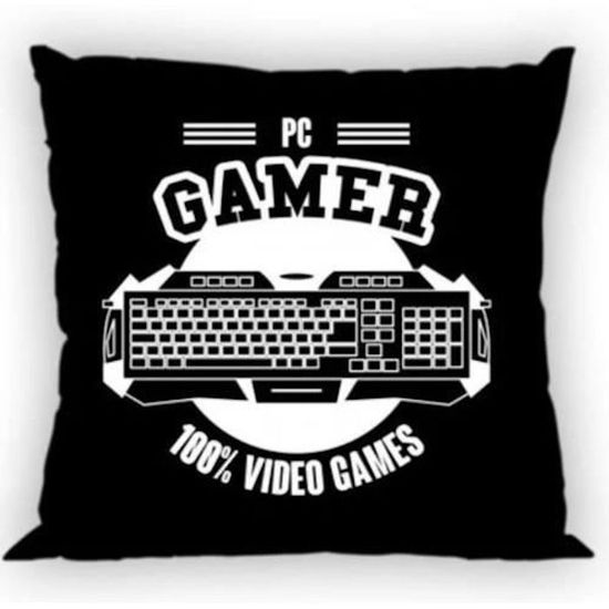 Personnalisé Gaming Gamers Noir Blanc Enfants Housse De Coussin Taie d'oreiller