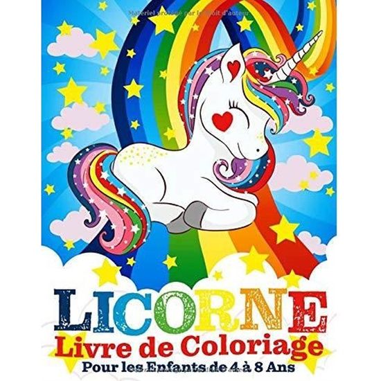 #1671 Licorne Livre de Coloriage Pour les Enfants de 4 à 8 Ans  Format