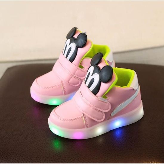 Chaussures Lumineuses Pour Bébé – Taille 23, Semelle Caoutchouc – Sport Décontracté, Mode, Fête - 6