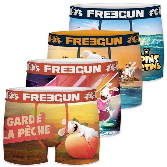 FREEGUN Caleçon Homme Coton, Boxer Homme, Anti-irritation, Durable (Lot de 4) Multicolore FREEGUN Caleçon Homme Coton, Boxer Homme, Anti-irritation, Durable (Lot de 4) Multicolore