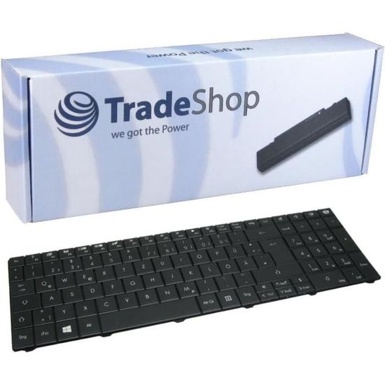 Autocollants Pour Clavier, Lettres Blanches Avec Fond Noir, Pour Tous Les Claviers D'ordinateur De Bureau (French_Black