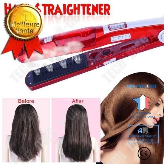 TD® Lisseur à cheveux vapeur contrôle température salon coiffure accessoire
