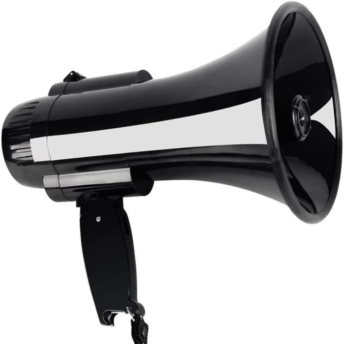 MyMealivos Mégaphone Portable 20W - Haut-Parleur Puissant Avec Sirène Et Contrôle Volume - Idéal Événements Sportifs Et Fêtes