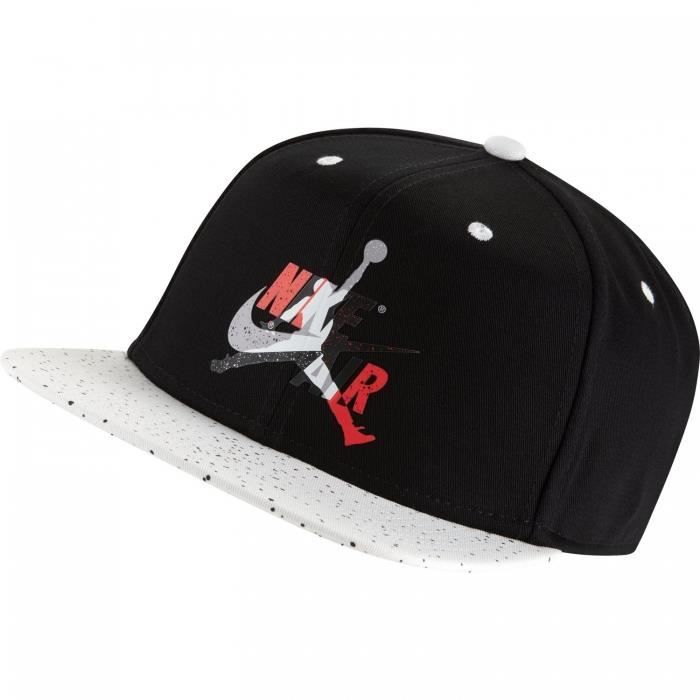 Air Jordan - Casquette Pro Jumpman Classics Cement - CU1985 (Noir - TU)
