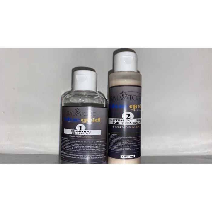 Lissage au tanin Salvatore Blue gold premium kit 100 ml
