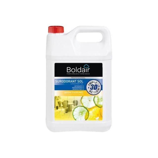 Boldair 3D Nettoyant - désodorisant liquide jerrican 5 l jardin d'agrumes professionnel