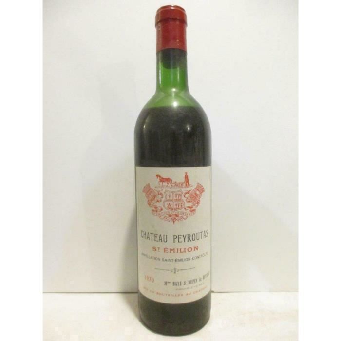 saint-émilion château peyroutas (b2) rouge 1970 - bordeaux
