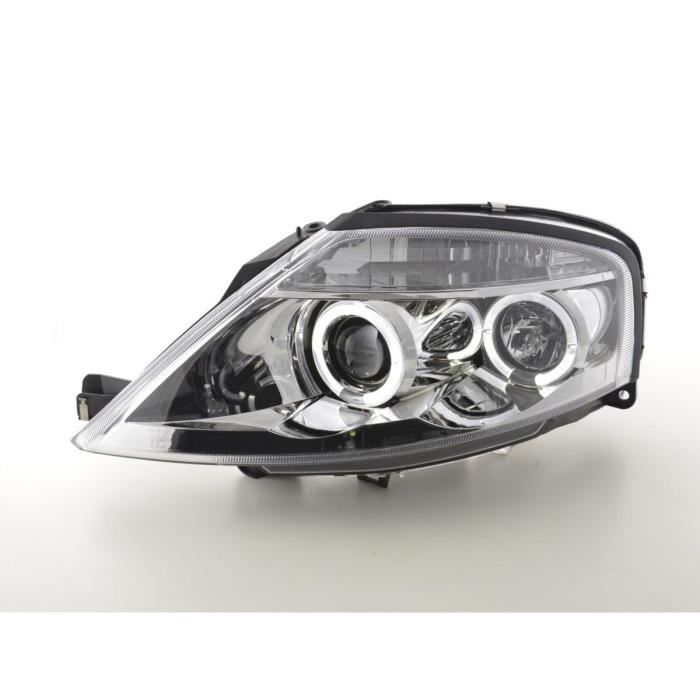Paire de feux phares Design Citroen C3 02-08 chrome
