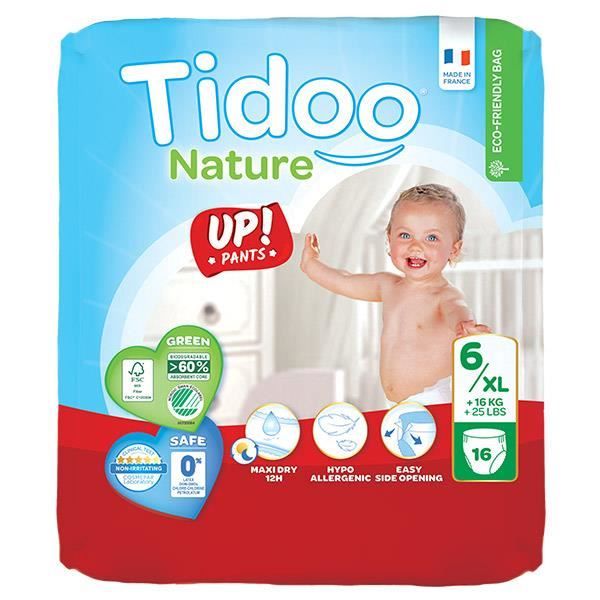 Tidoo Stand Up Culottes d'Apprentissage Taille 6 XL 16 culottes