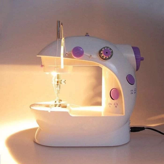 Mini Machine à coudre électrique - Surjeteuse Garment ménage Assistant Multifonction - 17x9x19 cm