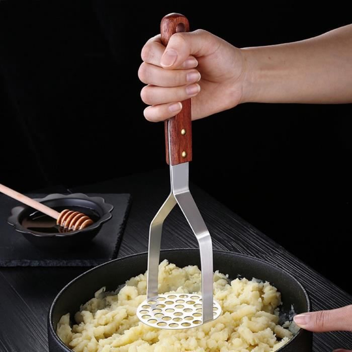 PRESSE PUREE MANUEL INOX POMME DE TERRE LEGUMES USTENSILE CUISINE HB057