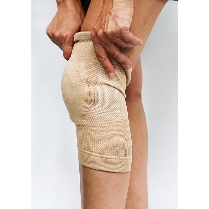 Bandage Genou Avec Coussin Articulation Fibres De Bambous Femme