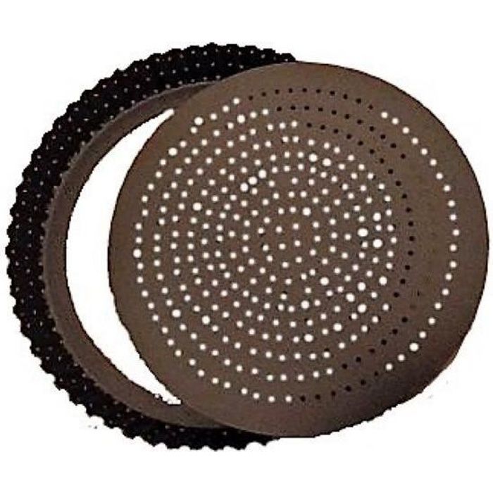MOULE A TARTE TOURTIERE PERFOREE CANNELLEE FOND AMOVIBLE REVETEMENT ANTI ADHERENT 30 CM - GOBEL