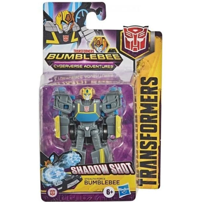 Transformers BUMBLEBEE Cyberverse adventures SHADOW SHOT BUMBLEBEE 8.5 cm figurine robot jouet jeux