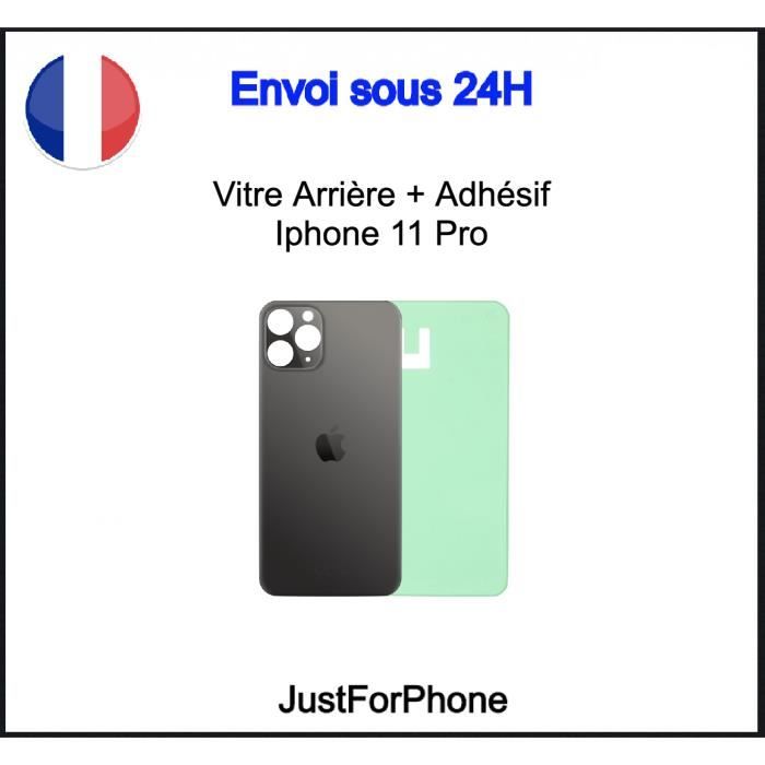 Vitre Arrière Iphone 11 Pro Noir Adhésif