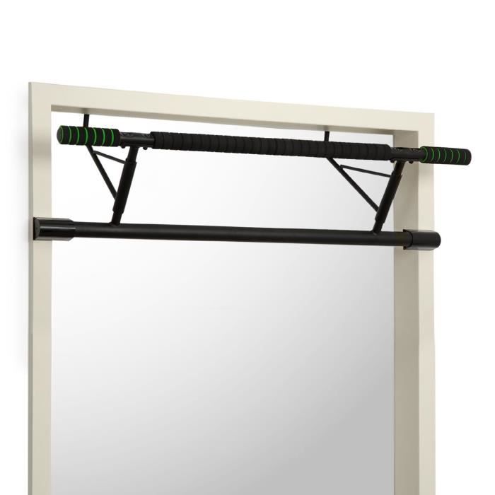 Klarfit in-Door Barre de Traction • Barre de Traction pour Cadre de Porte • Prise éloignée-rapprochée • Peu encombrant • sans Mon