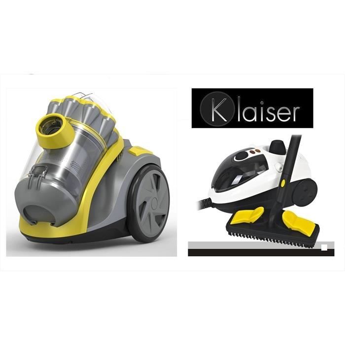 Pack Klaiser Aspirateur Sans Sac Extractor Compact 1600W