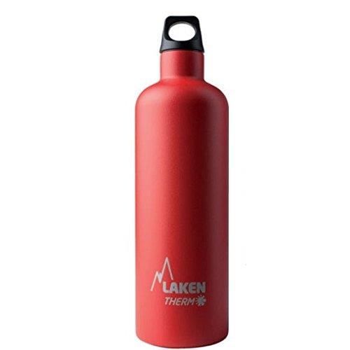 Bouteille isotherme Futura de Laken en acier inoxydable avec isolation sous vide et goulot étroit 750 ml Rouge