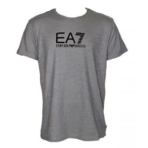 T-SHIRT COL ROND COTON AJOURE - EA7