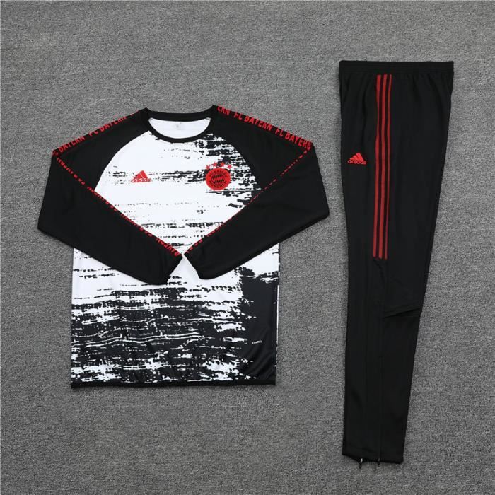 Survêtement Foot Homme Bayern Munich,Maillot Foot Enfants Garçon Homme 2021 Survêtement Foot Maillot de Foot,Haut et Pantalon