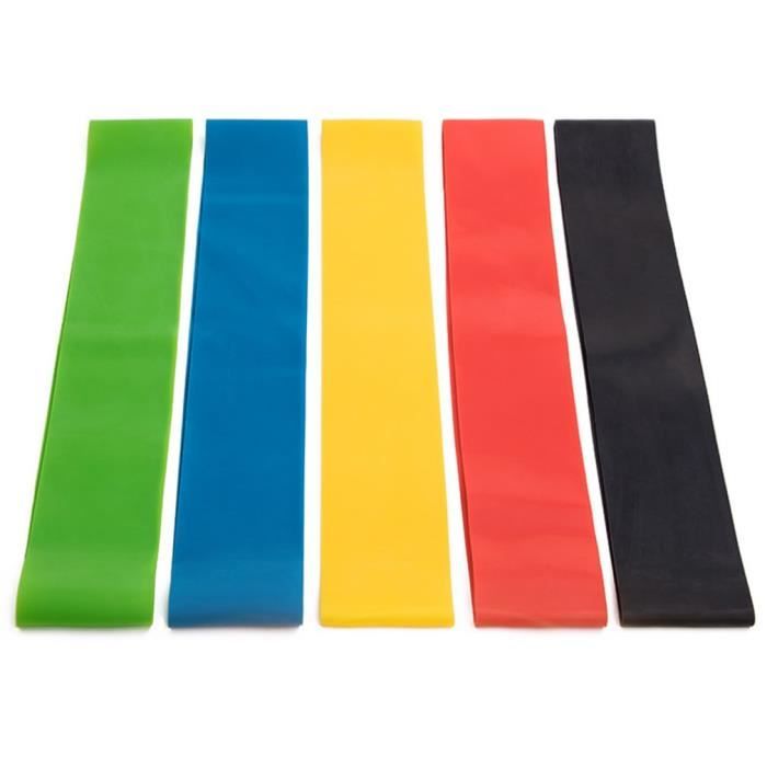5pcs bande en forme bras tension yoga hanche bande élastique