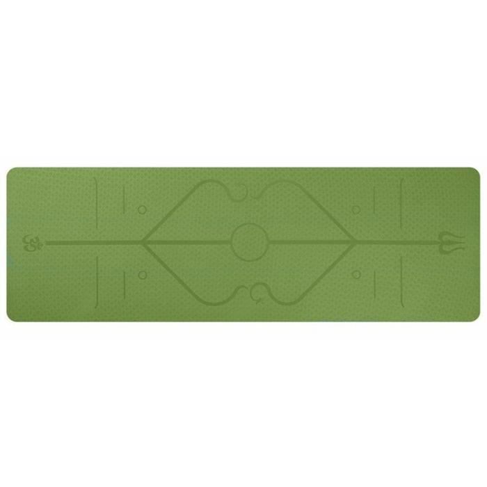 petrichorr Tapis Yoga -Tapis De Sport Fitness a La Maison -Tapis de Pilates,Poids léger,Antidérapant 183 * 61 * 0,6 cm vert