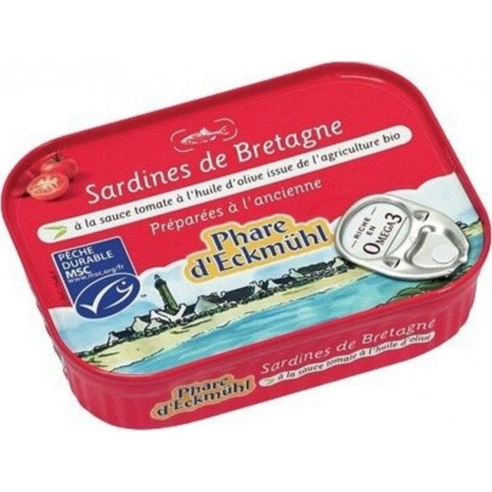 Sardines à la tomate huile olive 135gr msc (ipip-cib)