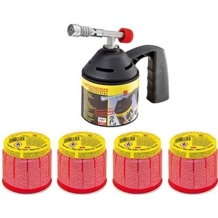 Petit chalumeau +4 cartouches anti fuite ref.1000000982