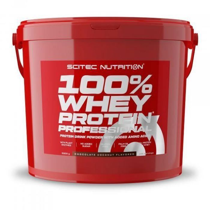 Scitec Nutrition 100% Whey Protein Professional Redesign, 5000 g Eimer (Schokolade-Kokosnuss)