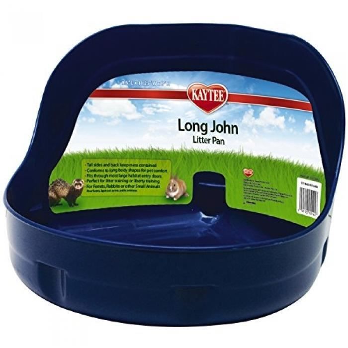 SUPER PET LONG JOHN BAC À LITIÈRE AVEC CÔTÉ HAUT POUR LAPIN ET FURET