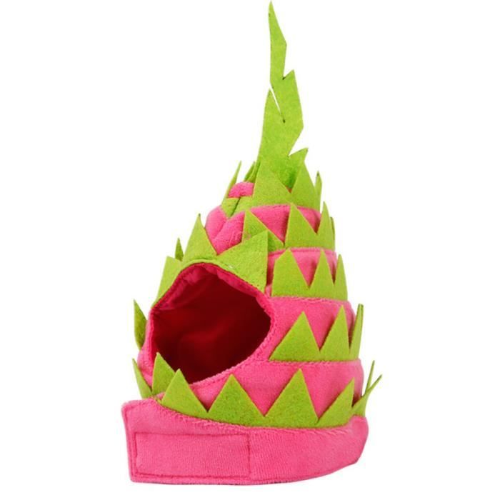 Drôle Pet Head Cap Dragon Fruit Forme Chapeau Fantaisie Chapeaux De Noël Décoration CARILLON A VENT - CARILLON EOLIEN